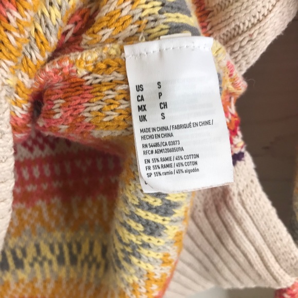 American Eagle Striped Rainbow Knit Sweater - Picture 6 of 6